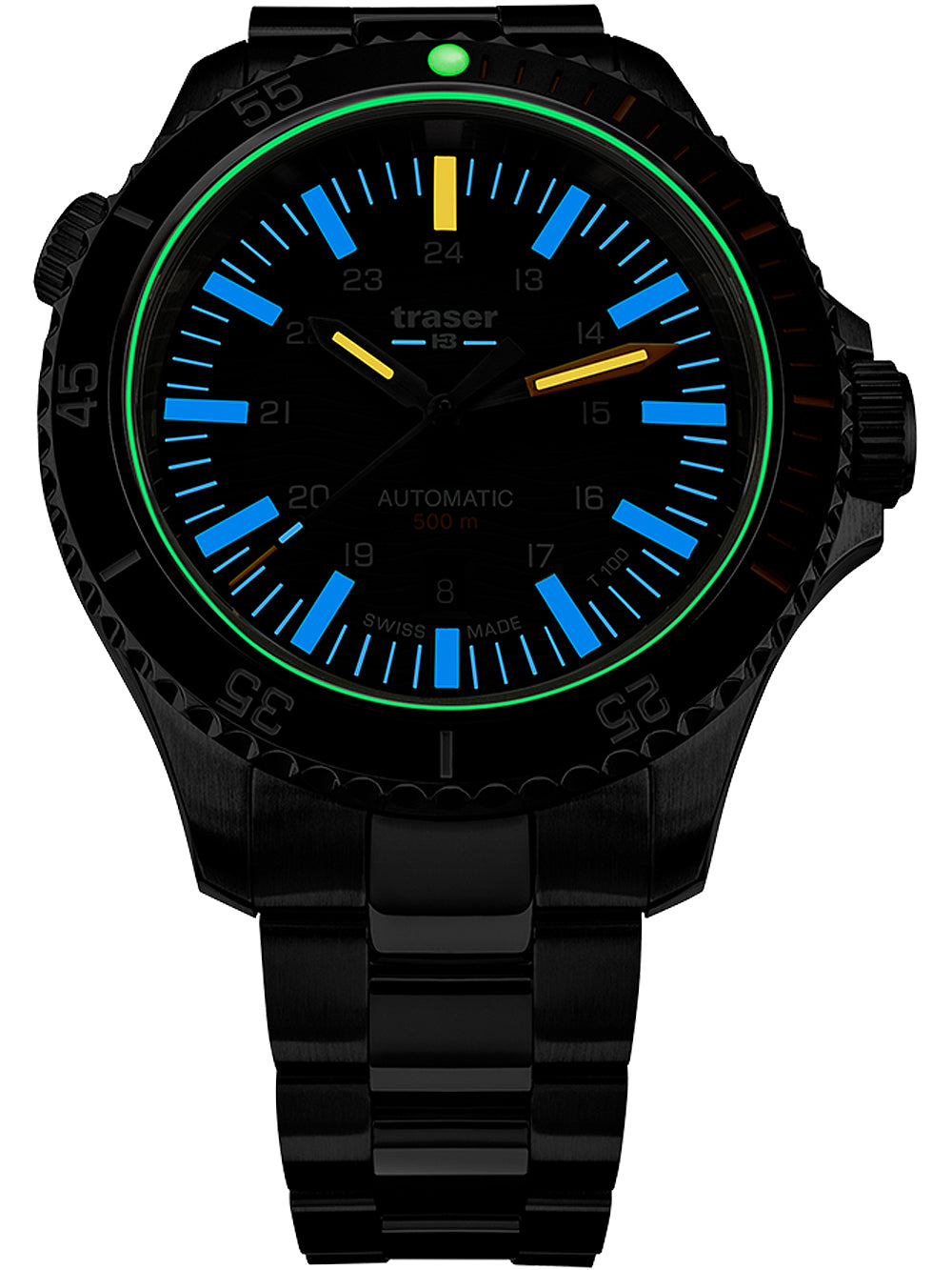 Traser H3 110332 P67 Diver Automatic T100 Grey vyriškas laikrodis 46mm 50ATM