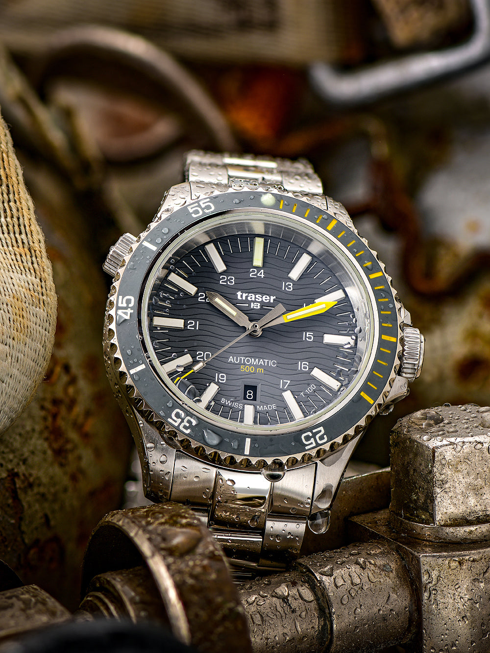 Traser H3 110329 P67 Diver Automatic T100 Grey Special Set vyriškas laikrodis