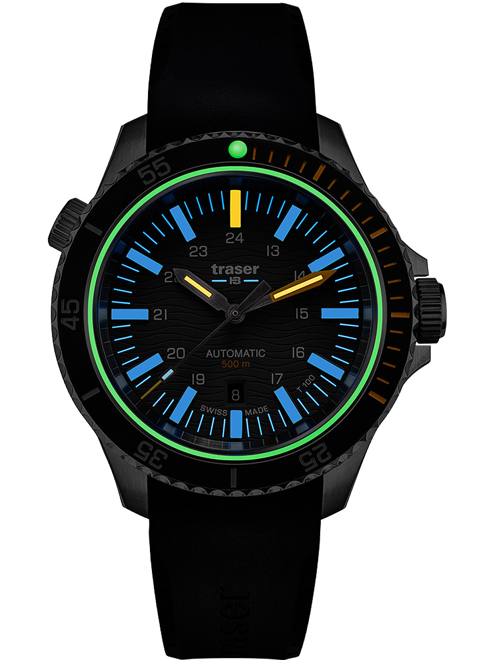 Traser H3 110330 P67 Diver Automatic T100 Grey vyriškas laikrodis 46mm 50ATM