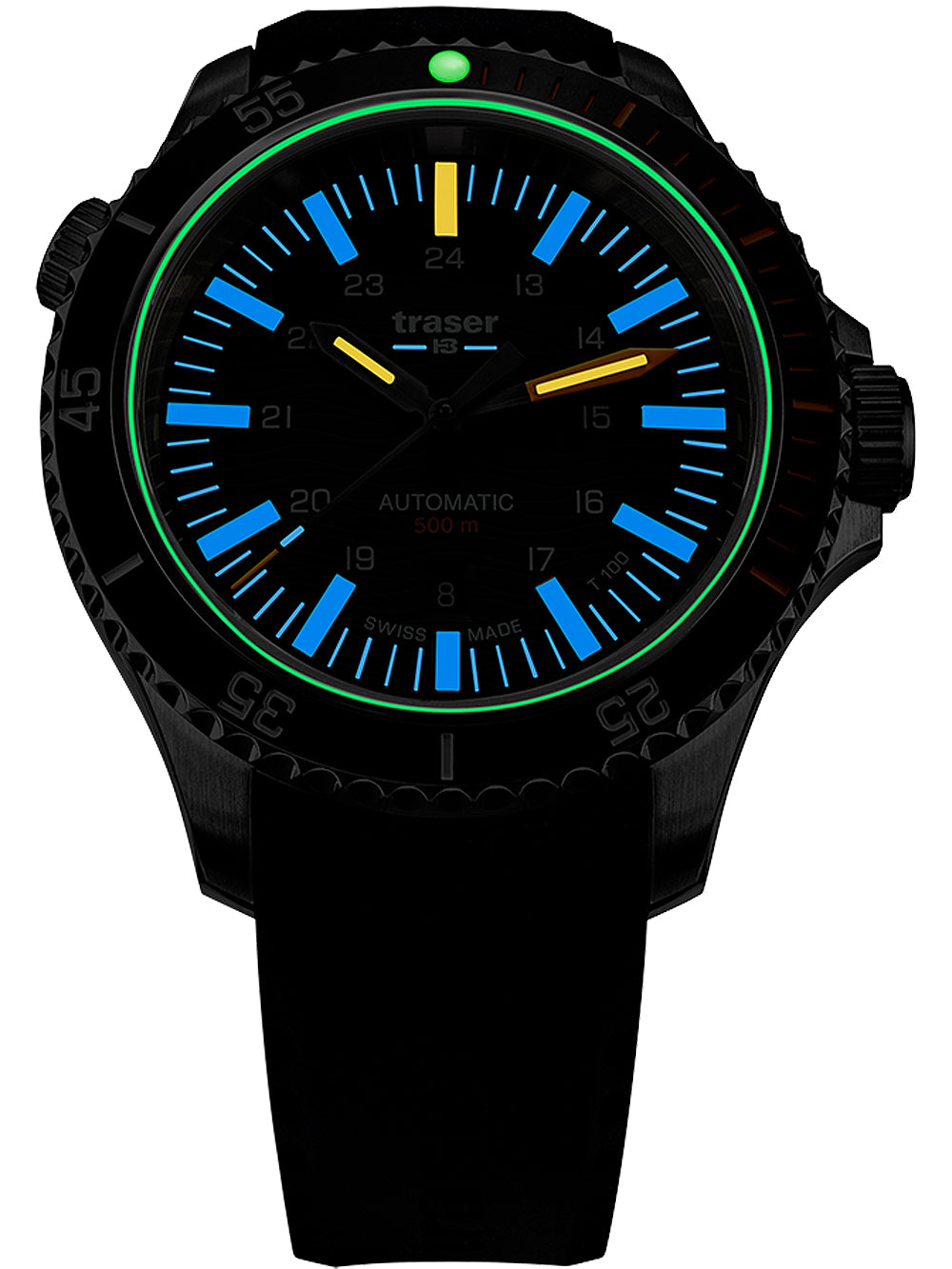 Traser H3 110330 P67 Diver Automatic T100 Grey vyriškas laikrodis 46mm 50ATM