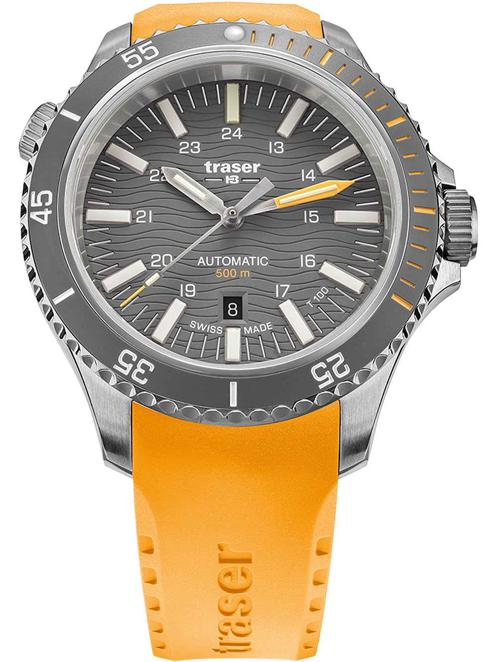 Traser H3 110331 P67 Diver Automatic T100 Grey vyriškas laikrodis 46mm 50ATM