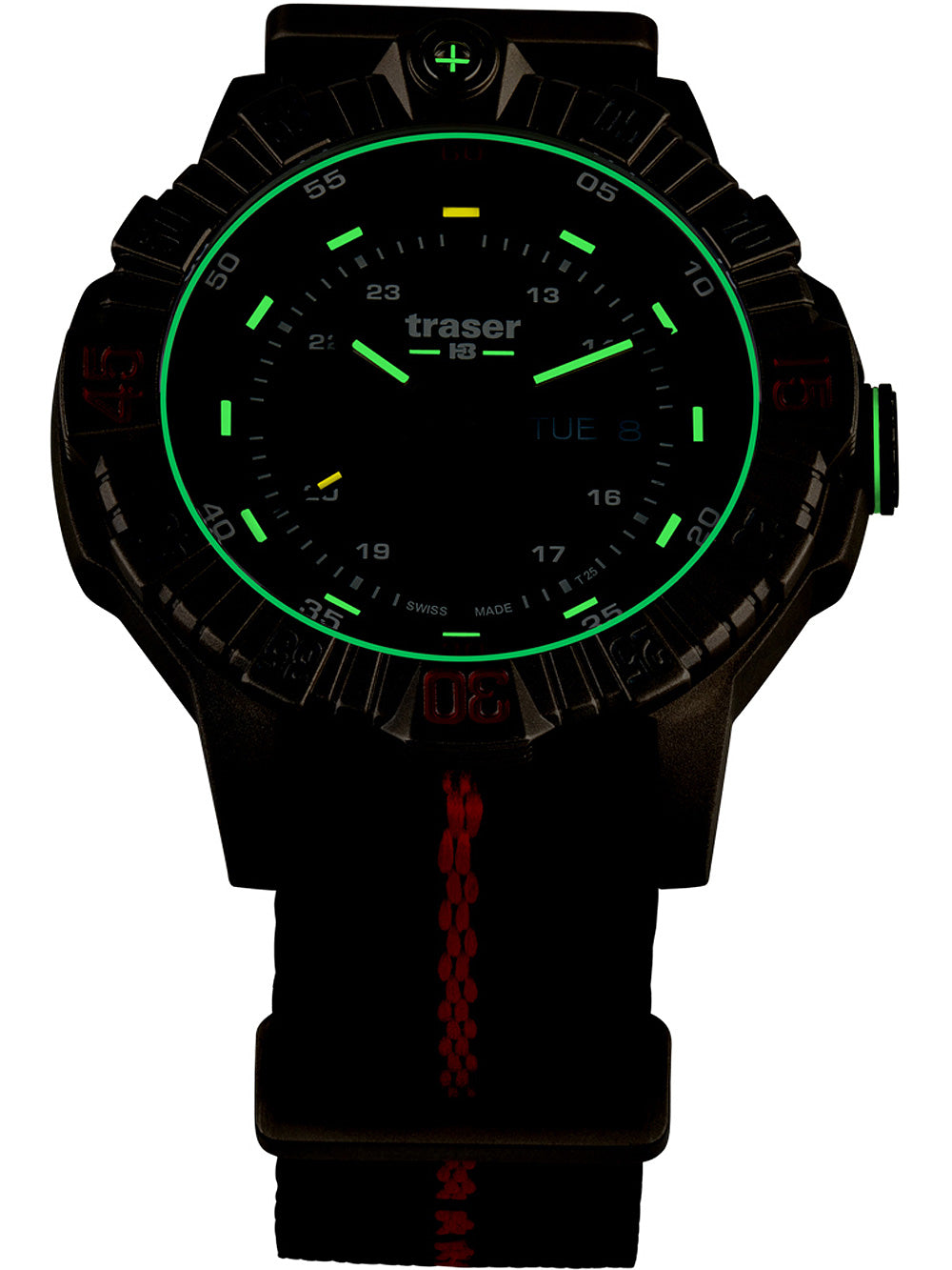 Traser H3 110669 Tactical Brown Titan vyriškas laikrodis 46mm 20ATM