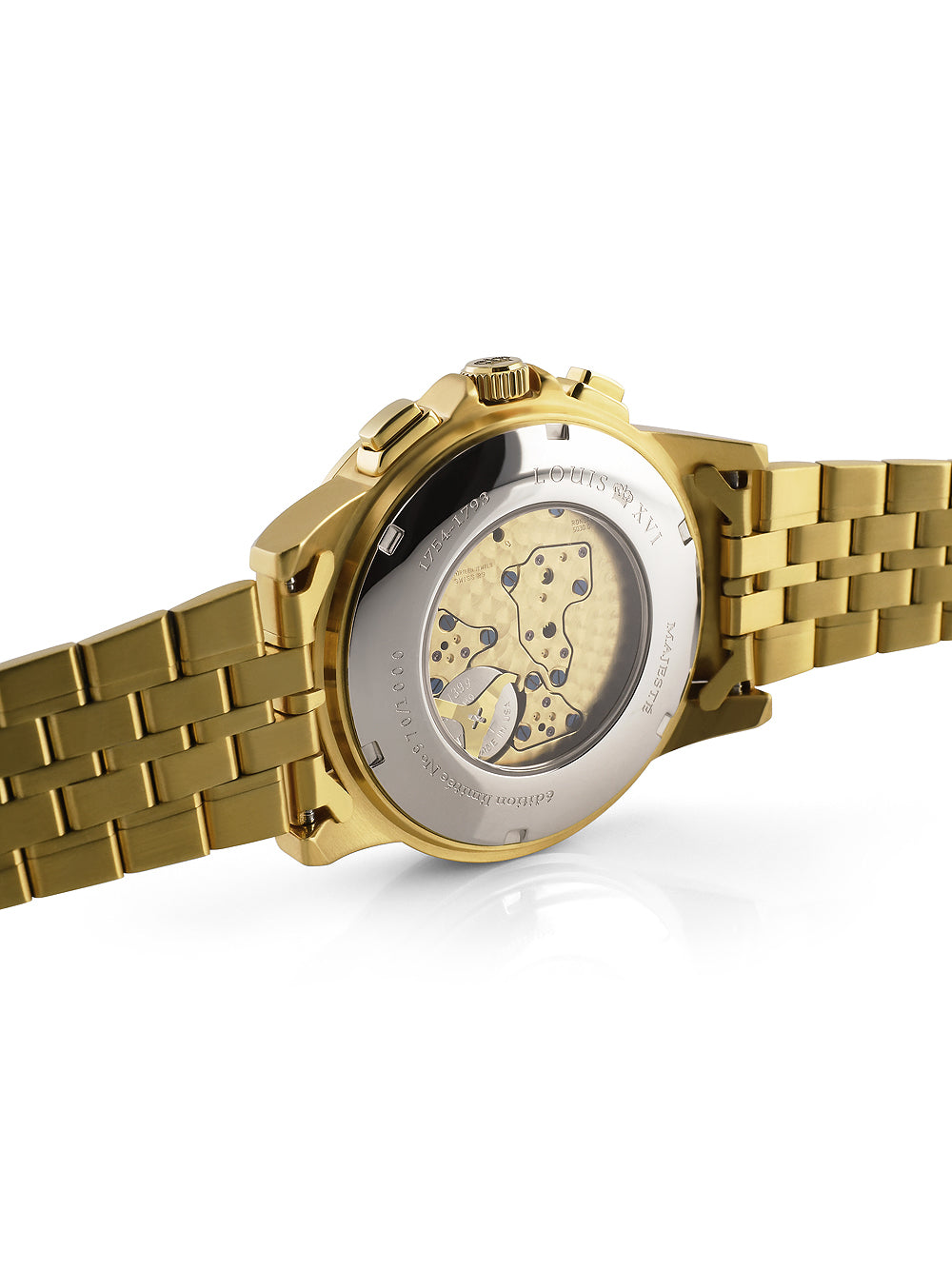 Louis XVI LXVI1120 Majeste Iced Out Chronograph vyriškas laikrodis 43mm 5ATM