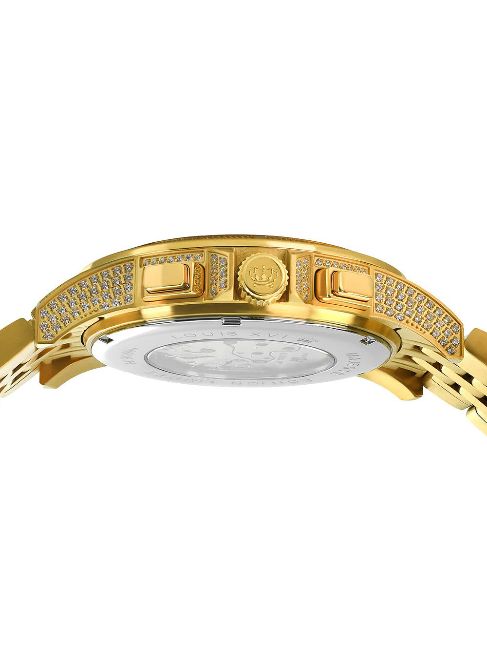 Louis XVI LXVI1123 Majeste Iced Out Chronograph vyriškas laikrodis 43mm 5ATM