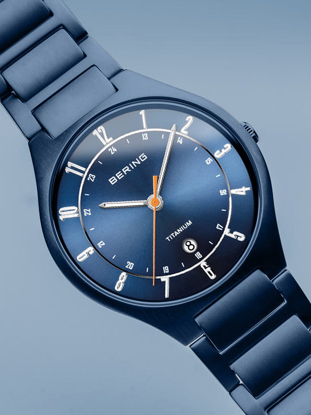 Bering 11739-797 Titanium vyriškas laikrodis 39mm 5ATM