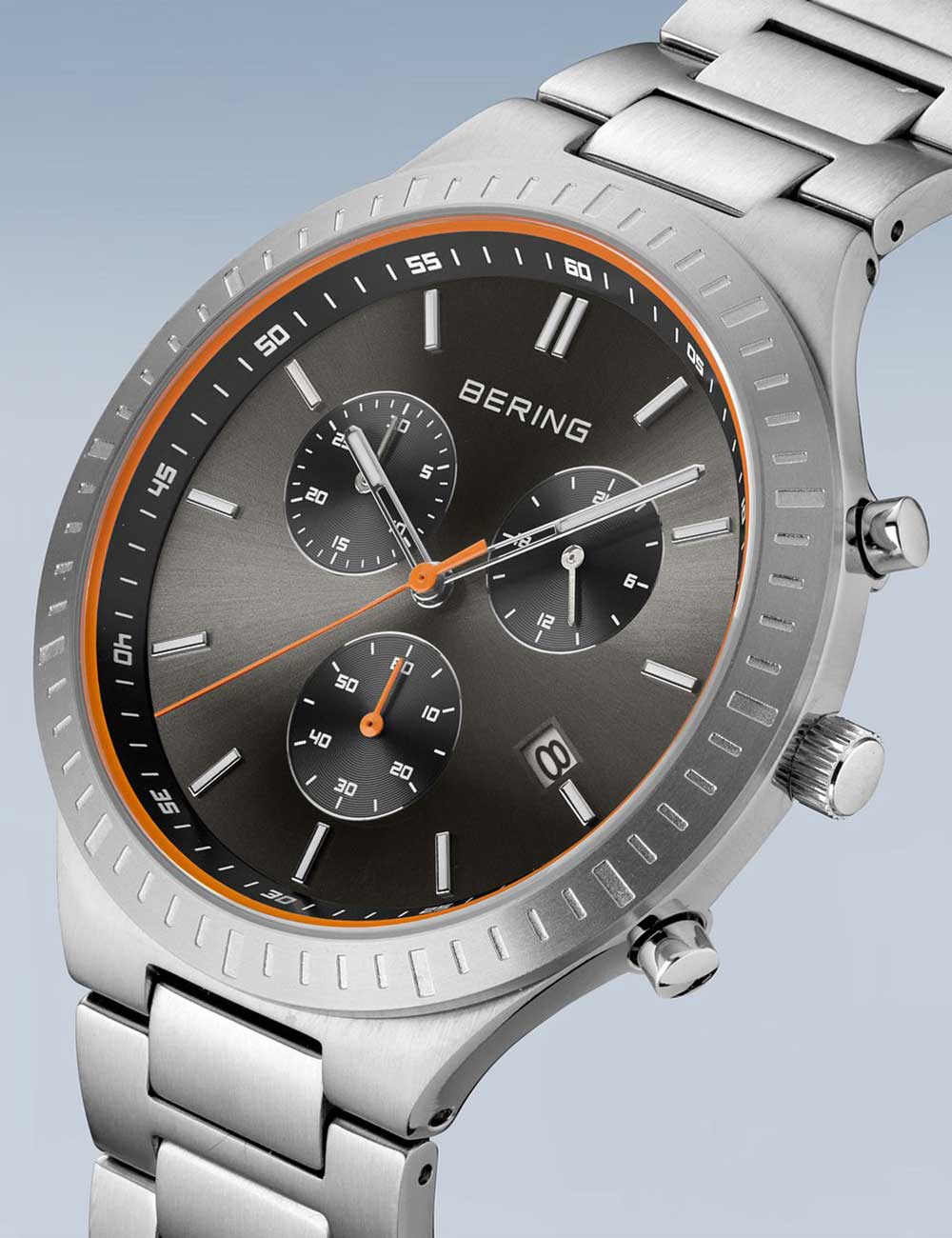 Bering 11743-709 Classic Titanium Chronograph vyriškas laikrodis 40mm 5ATM