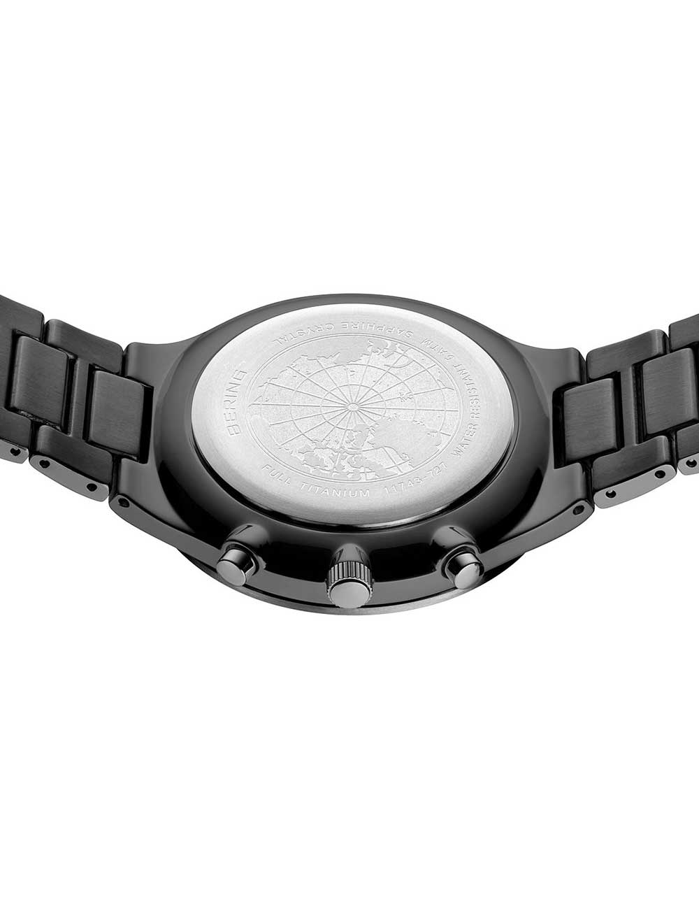 Bering 11743-727 Classic Titanium Chronograph vyriškas laikrodis 40mm 5ATM