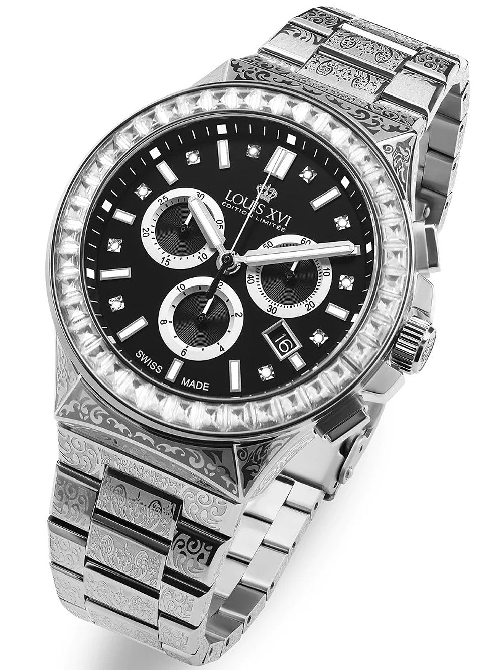 Louis XVI LXVI1217 Le Monarque Royale Chronograph vyriškas laikrodis 42mm 10ATM