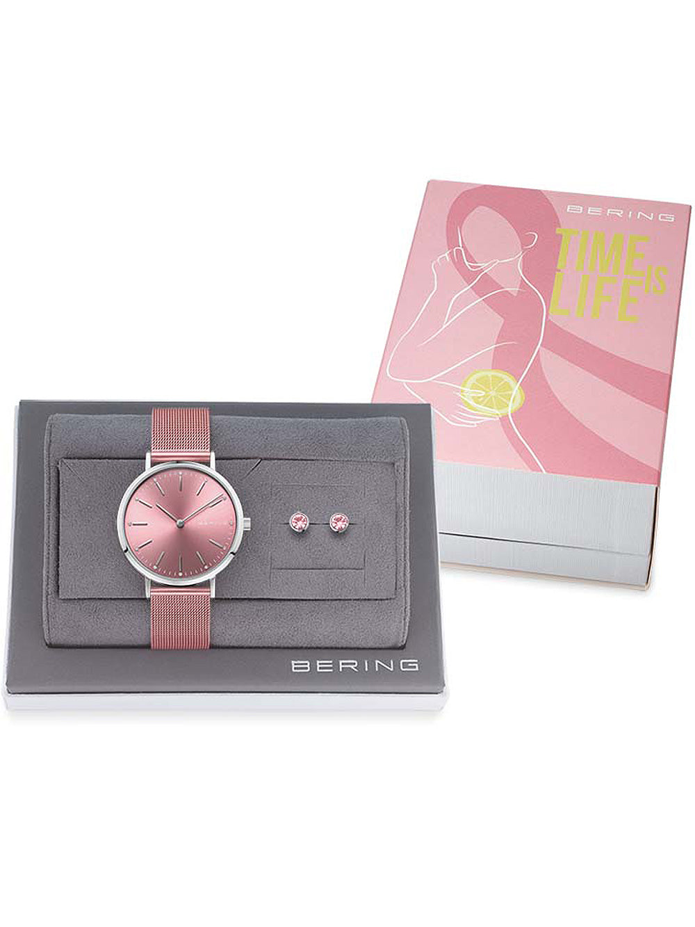 Bering 14134-999-GWP moteriškas laikrodis Classic Set 34mm 3ATM