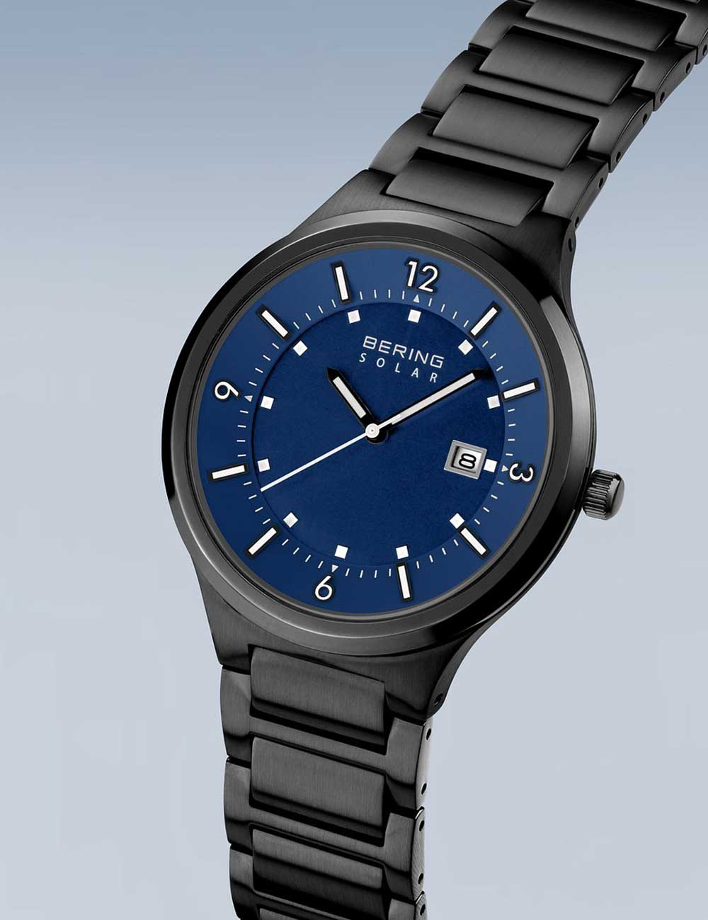Bering 14442-727 vyriškas laikrodis Slim-Solar 42mm 5ATM
