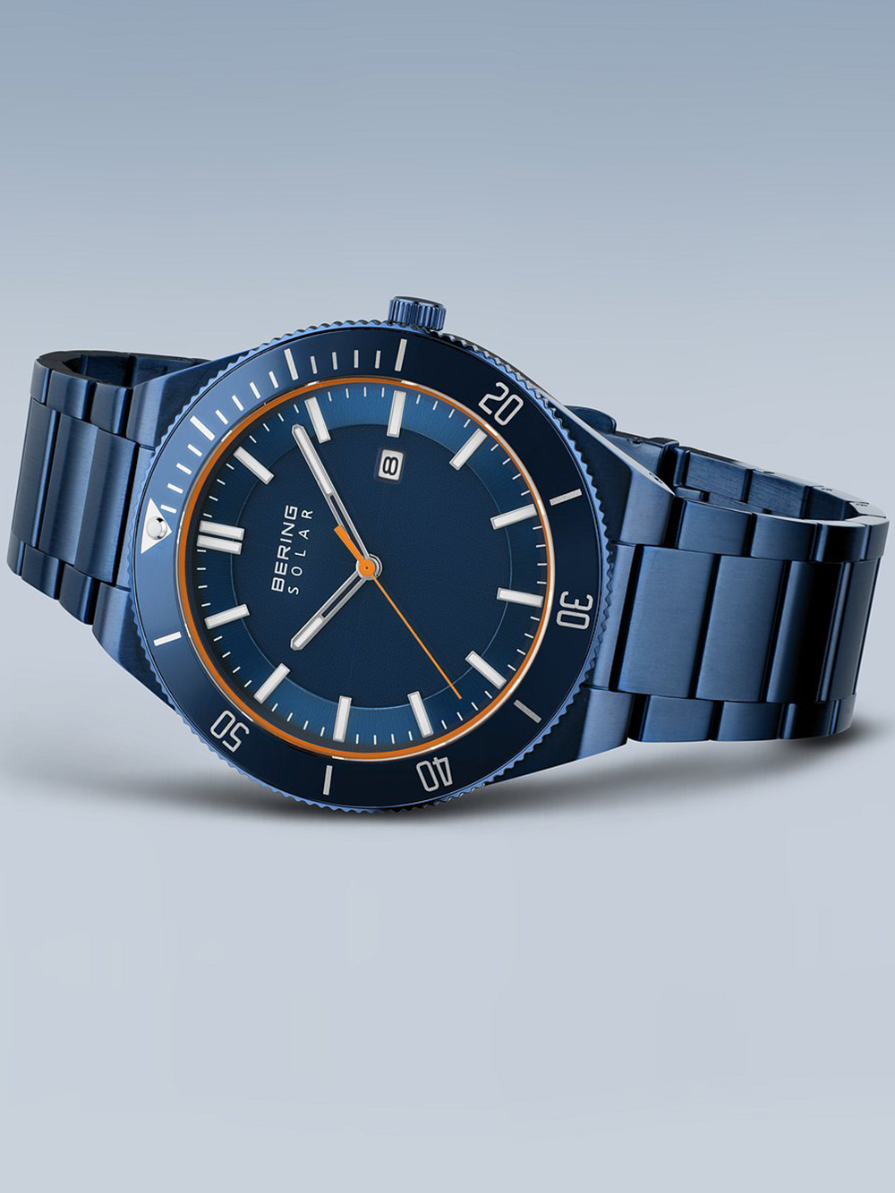 Bering 14443-797 vyriškas laikrodis Solar laikrodis 43mm 10ATM