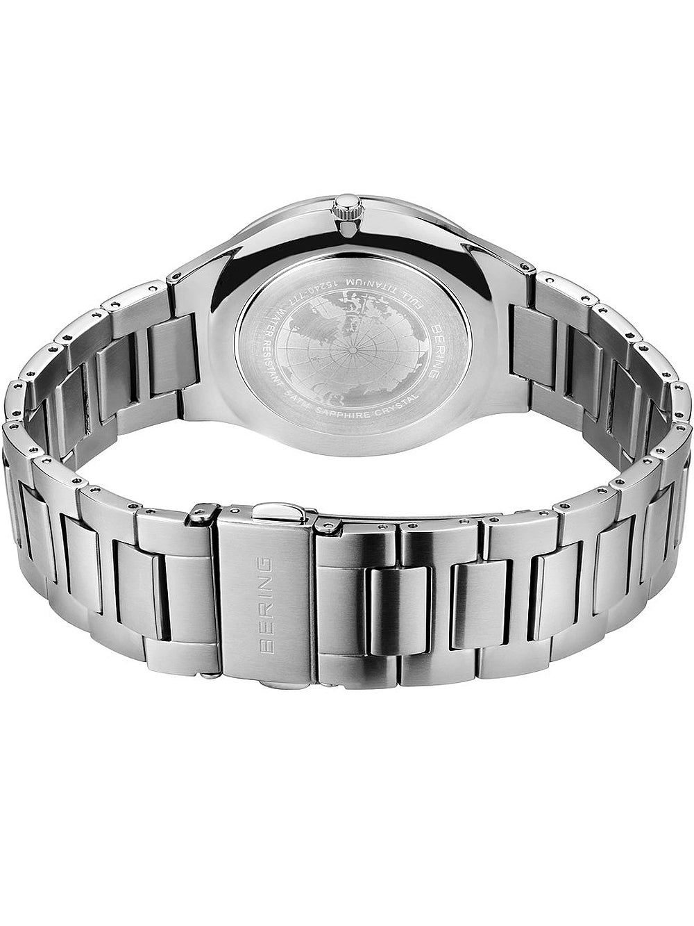 Bering 15240-777 vyriškas laikrodis Titanium vyriškas laikrodis 40mm 5ATM