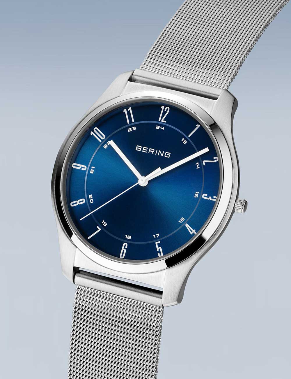 Bering 18340-307 vyriškas laikrodis Ultra-Slim 40mm 3ATM