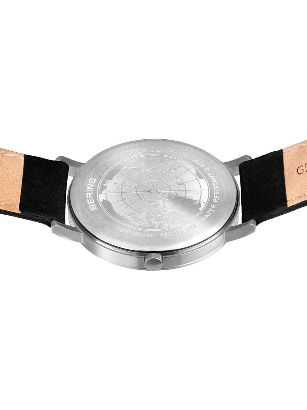 Bering 18640-402 vyriškas laikrodis Titanium vyriškas laikrodis 40mm 5ATM