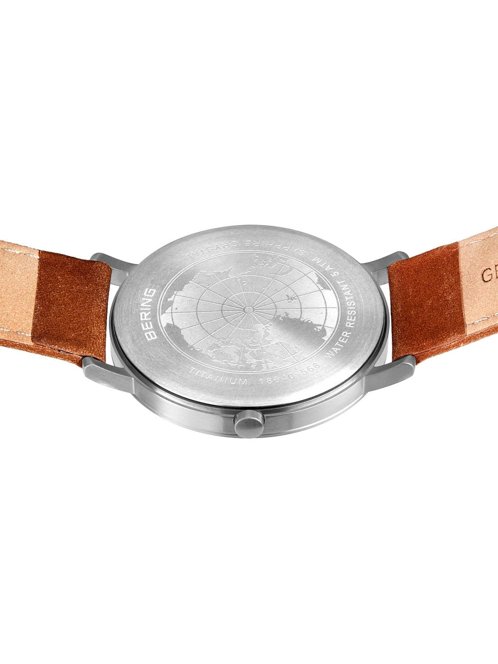 Bering 18640-568 vyriškas laikrodis Titanium vyriškas laikrodis 40mm 5ATM
