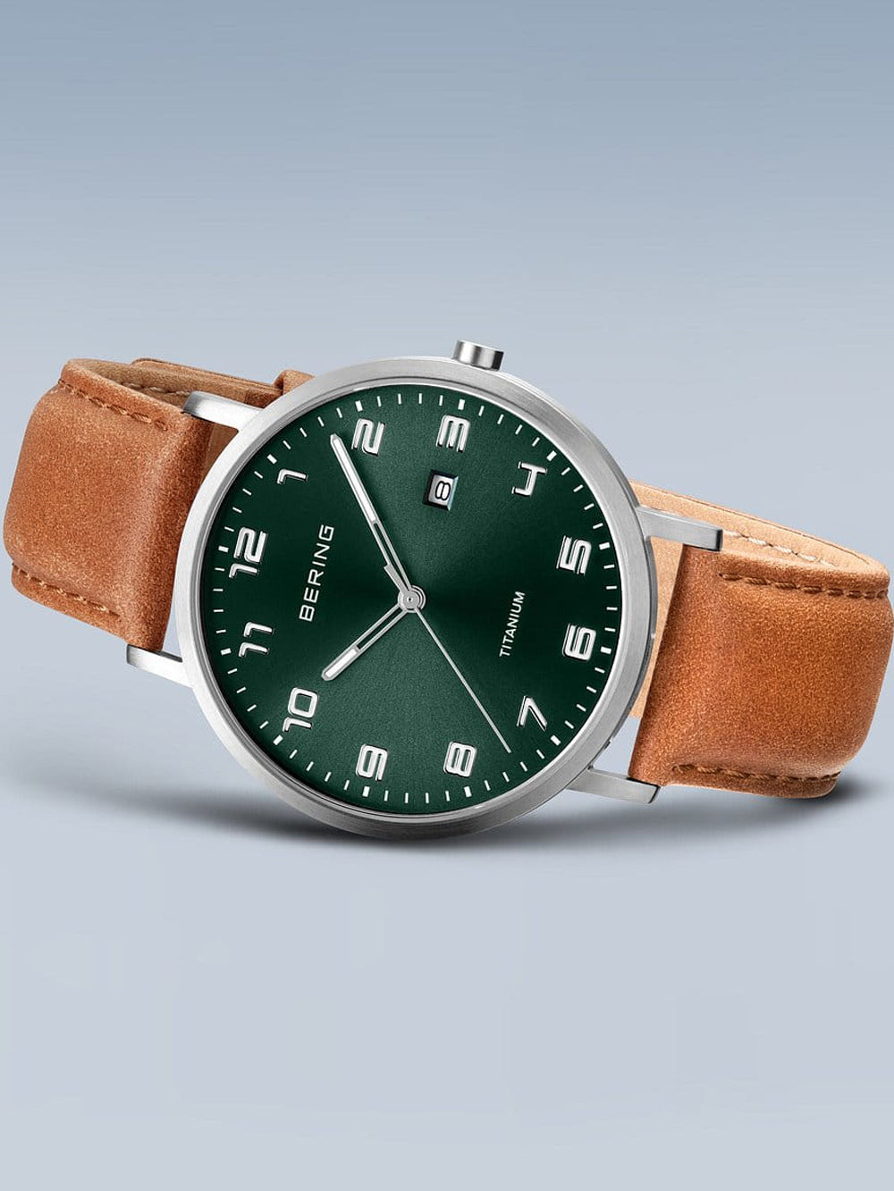 Bering 18640-568 vyriškas laikrodis Titanium vyriškas laikrodis 40mm 5ATM
