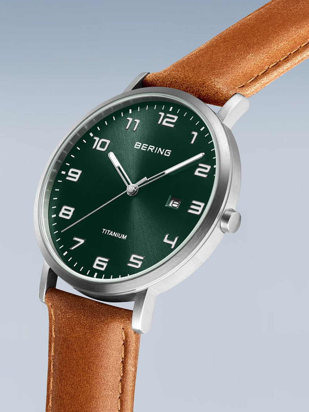 Bering 18640-568 vyriškas laikrodis Titanium vyriškas laikrodis 40mm 5ATM