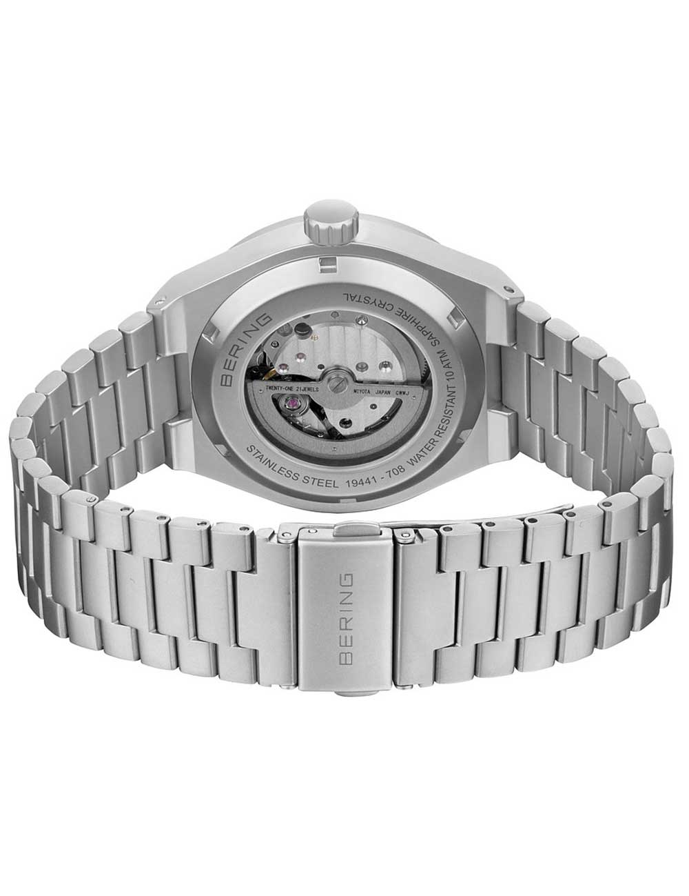 Bering 19441-708 vyriškas laikrodis Automatic 41mm 10ATM