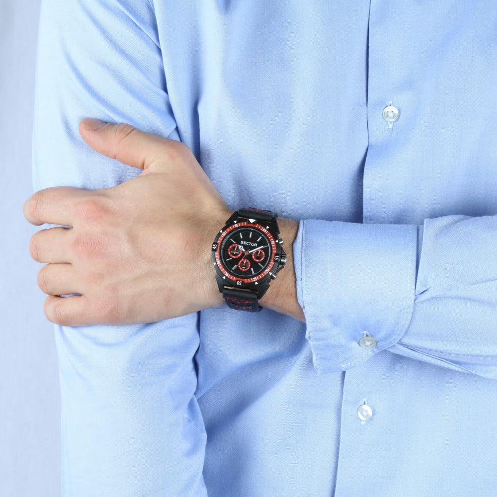 Sector R3251197053 Expander Chronograph vyriškas laikrodis 44mm 10ATM