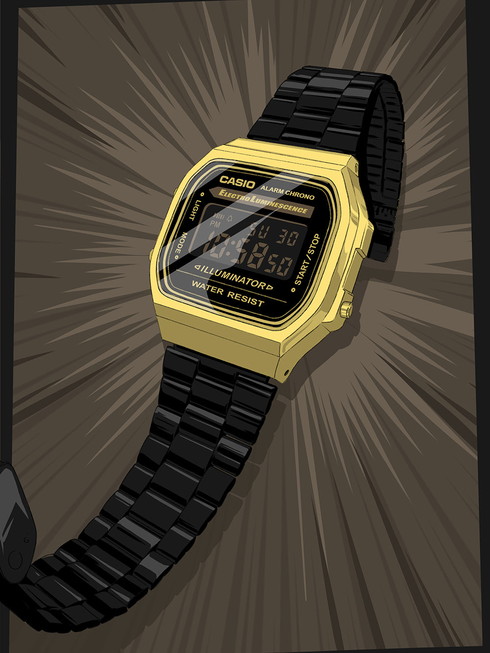 Casio A168WEGB-1BEF Vintage Iconic 36mm