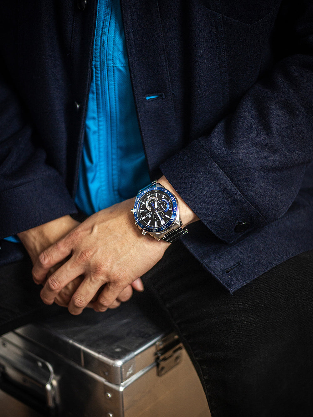 Casio EFV-620D-1A2VUEF Edifice vyriškas laikrodis 49mm 10ATM