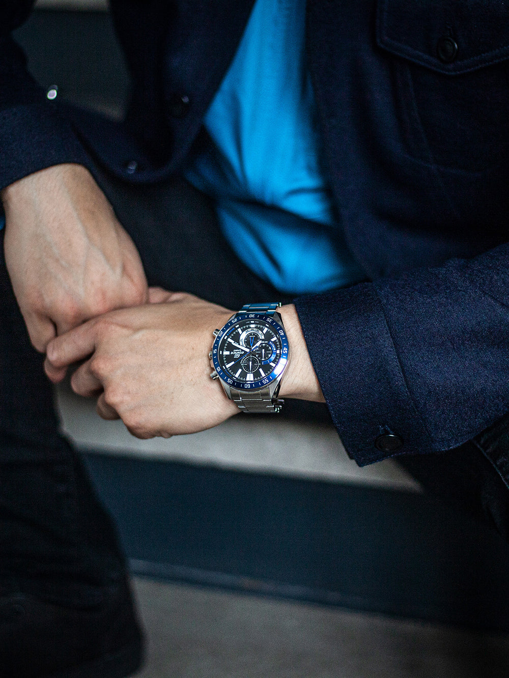 Casio EFV-620D-1A2VUEF Edifice vyriškas laikrodis 49mm 10ATM