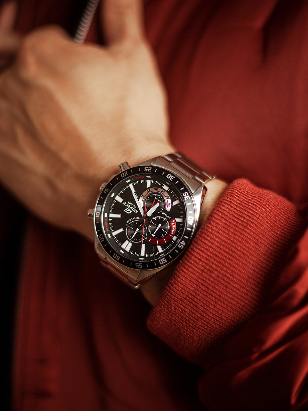Casio EFV-620D-1A4VUEF Edifice vyriškas laikrodis 49mm 10ATM