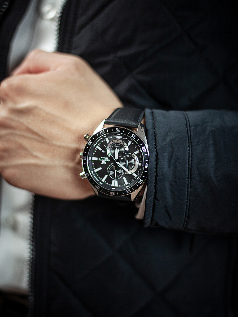 Casio EFV-620L-1AVUEF Edifice vyriškas laikrodis 48mm 10ATM