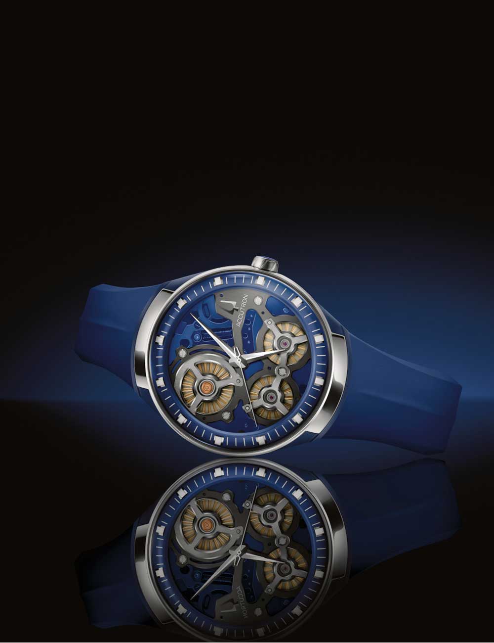 Bulova 28A208 vyriškas laikrodis Accutron DNA Casino Limited Edition blue