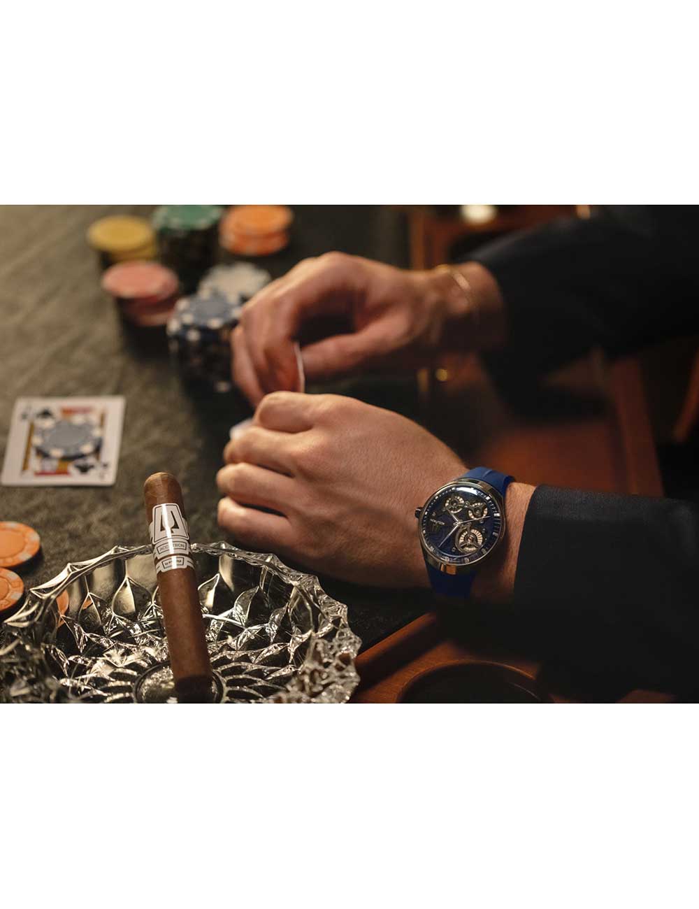 Bulova 28A208 vyriškas laikrodis Accutron DNA Casino Limited Edition blue
