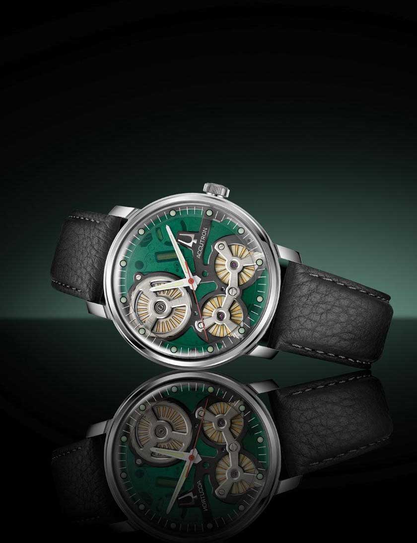 Bulova 2ES6A005 vyriškas laikrodis Accutron Spaceview 44mm 5ATM