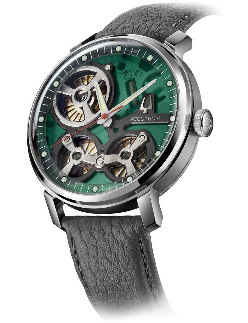 Bulova 2ES6A005 vyriškas laikrodis Accutron Spaceview 44mm 5ATM