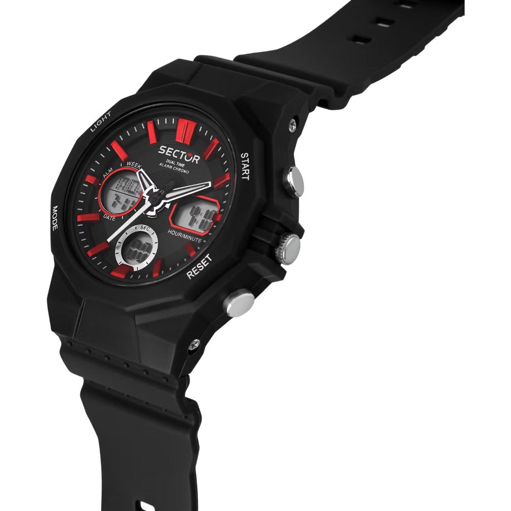 Sector R3251238001 EX-40 Digital laikrodis vyriškas laikrodis 44mm 10ATM