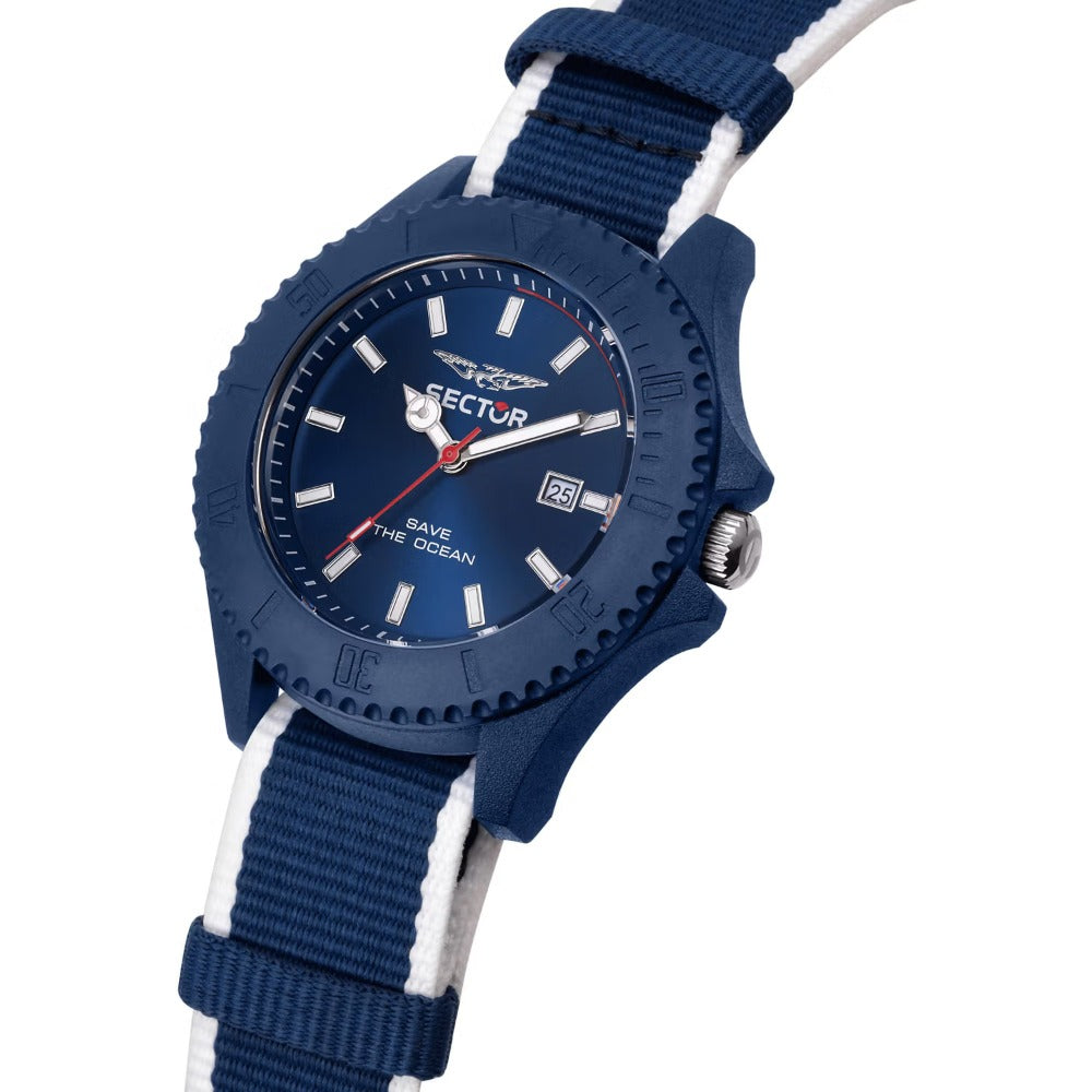 Sector R3251539001 Save the Ocean vyriškas laikrodis 43mm 5ATM