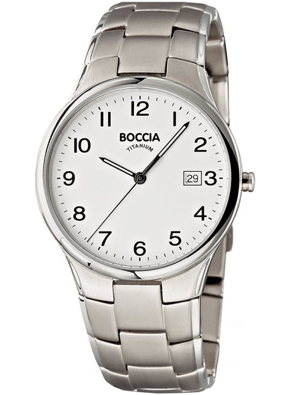 Boccia 3512-08 vyriškas laikrodis Titanium 36mm 5ATM