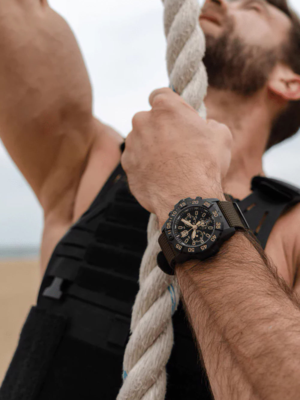 Luminox XS.3590.NSF.SET vyriškas laikrodis Navy Seal Foundation Chronograph Set 45mm 20ATM