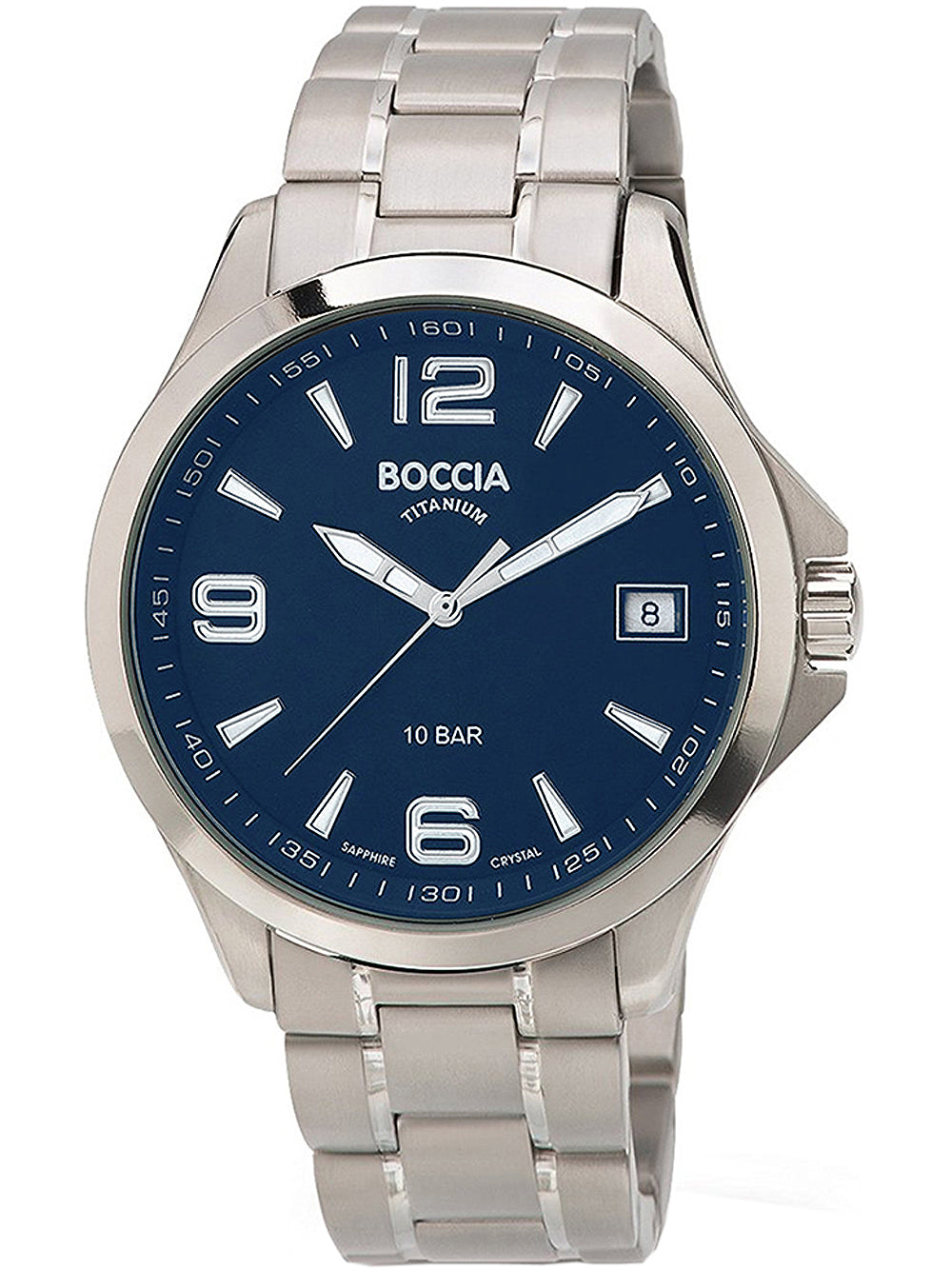 Boccia 3591-03 vyriškas laikrodis Titanium 41mm 10ATM