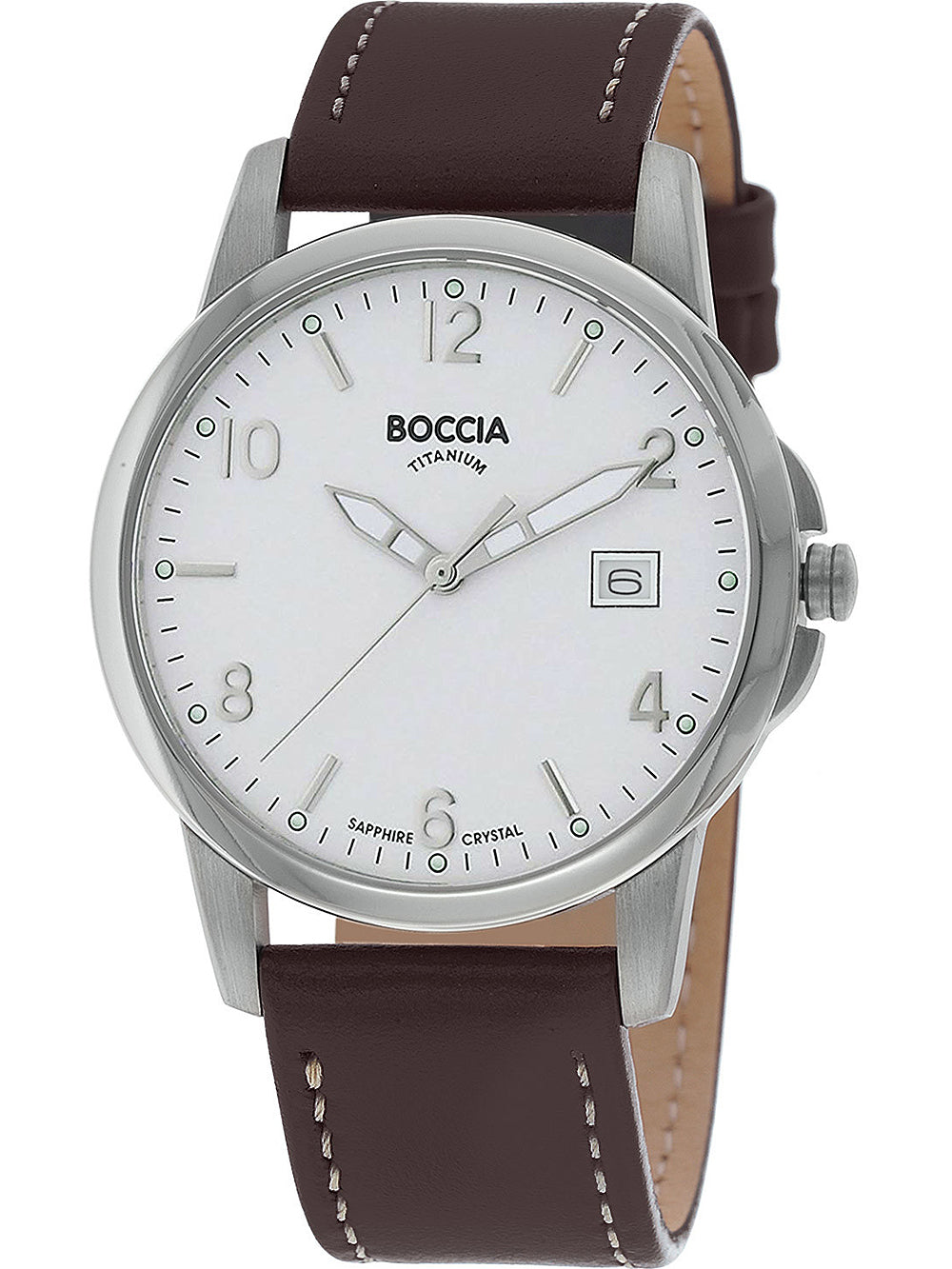 Boccia 3625-01 vyriškas laikrodis titanium 36mm 5ATM