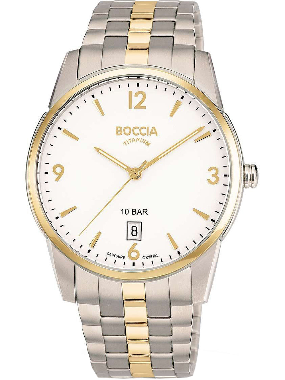 Boccia 3632-02 vyriškas laikrodis Titanium 40mm 10ATM