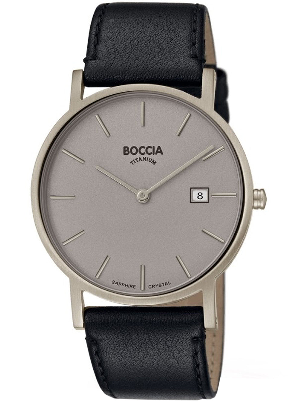 Boccia 3637-01 vyriškas laikrodis Titanium 37mm 5ATM