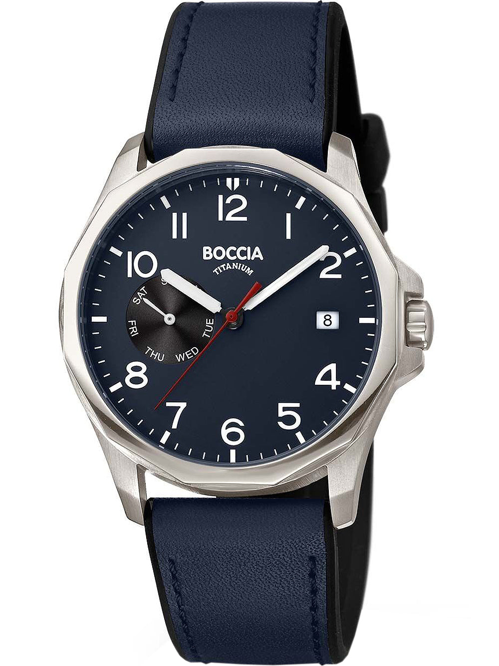 Boccia 3644-02 vyriškas laikrodis titanium 40mm 10ATM