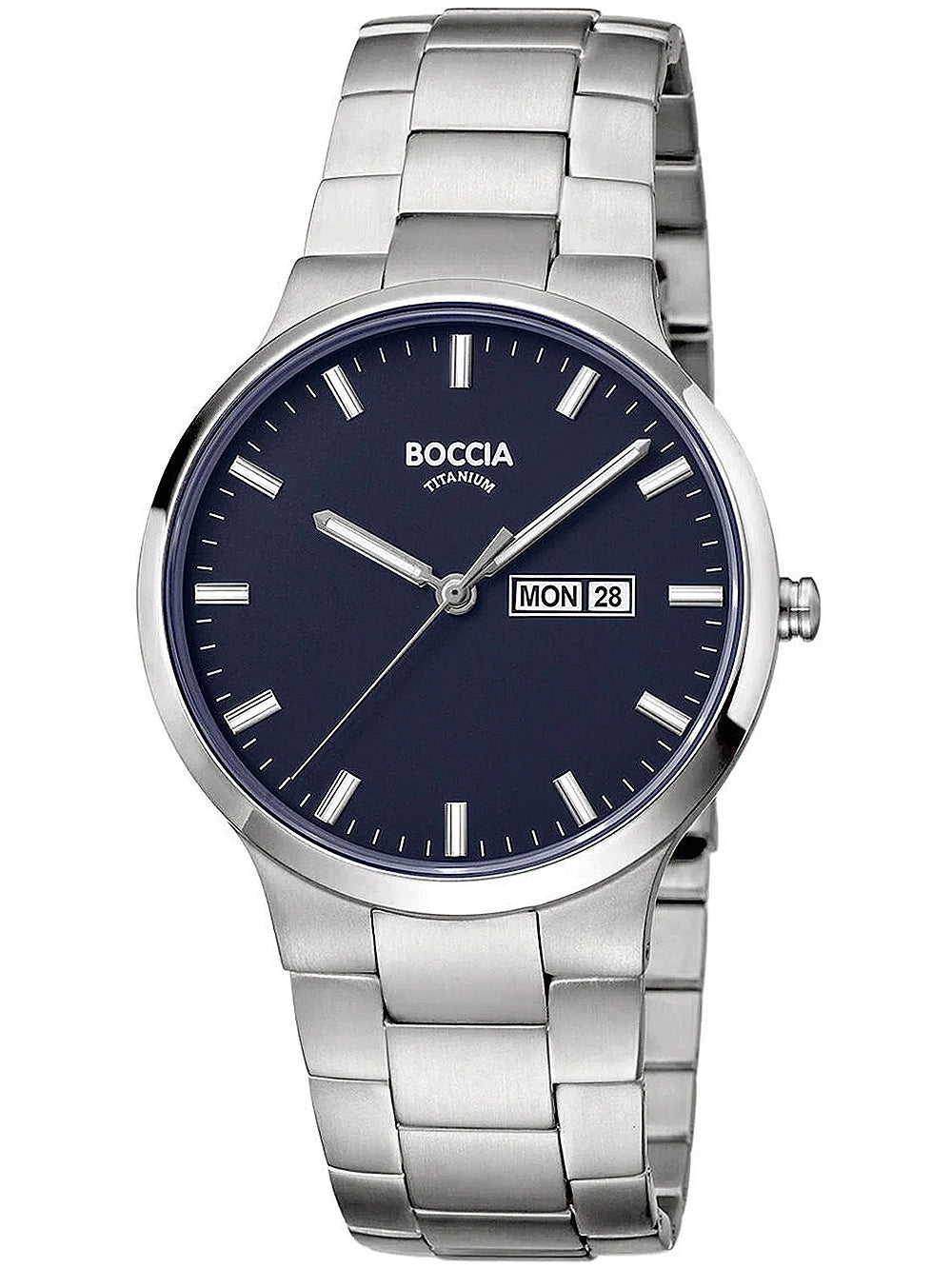 Boccia 3649-02 vyriškas laikrodis Titanium 39mm 5ATM