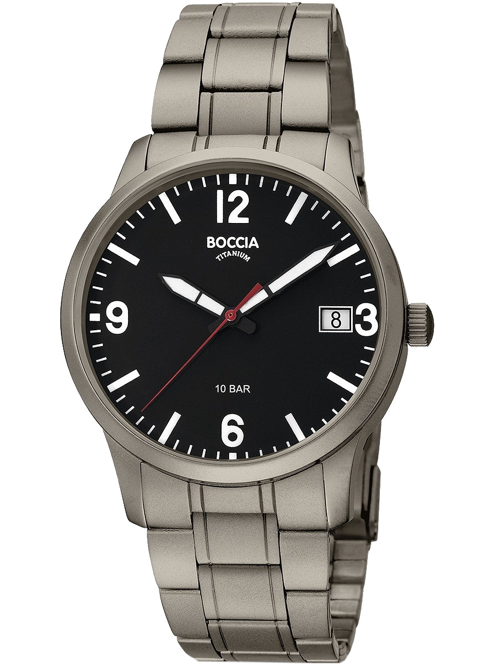 Boccia 3650-03 vyriškas laikrodis Titanium 40mm 10ATM