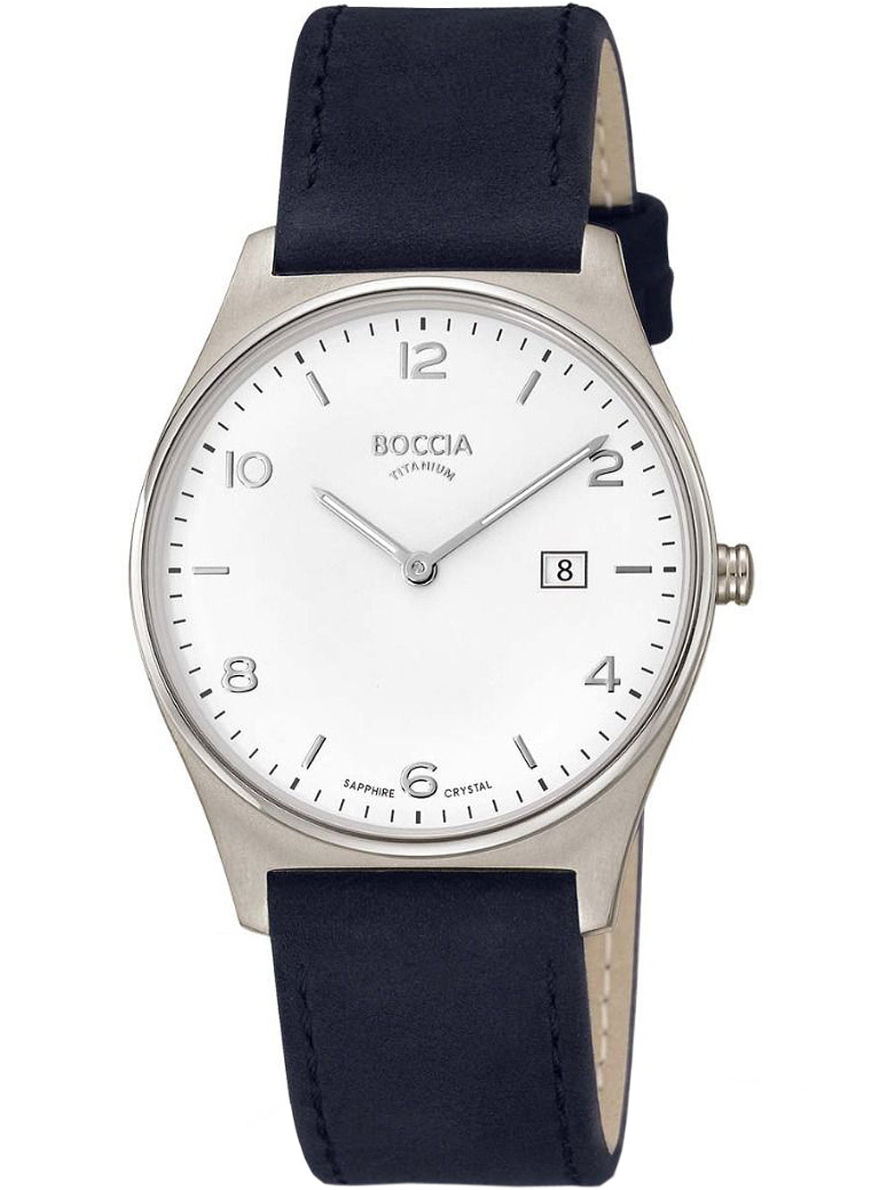 Boccia 3655-01 vyriškas laikrodis Titanium 38mm 5ATM