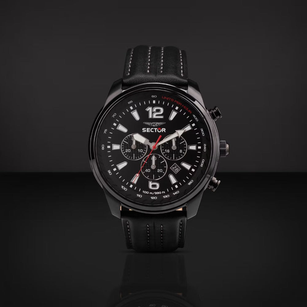 Sector R3271602008 Over-Size Chronograph vyriškas laikrodis 48mm 10ATM