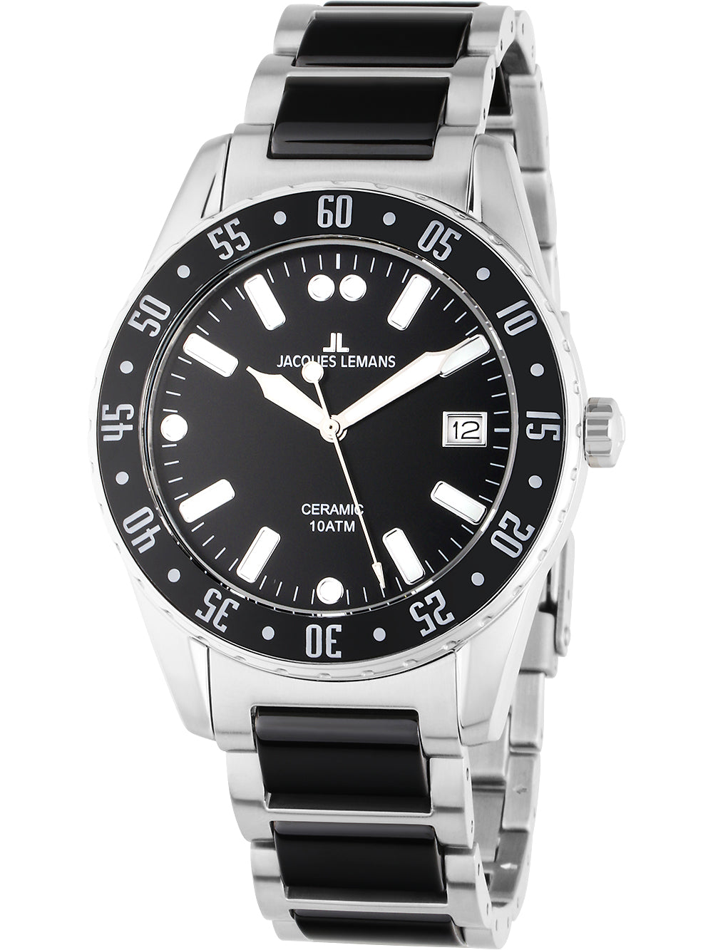 Jacques Lemans 42-10A Liverpool Ceramic vyriškas laikrodis 42mm 10ATM