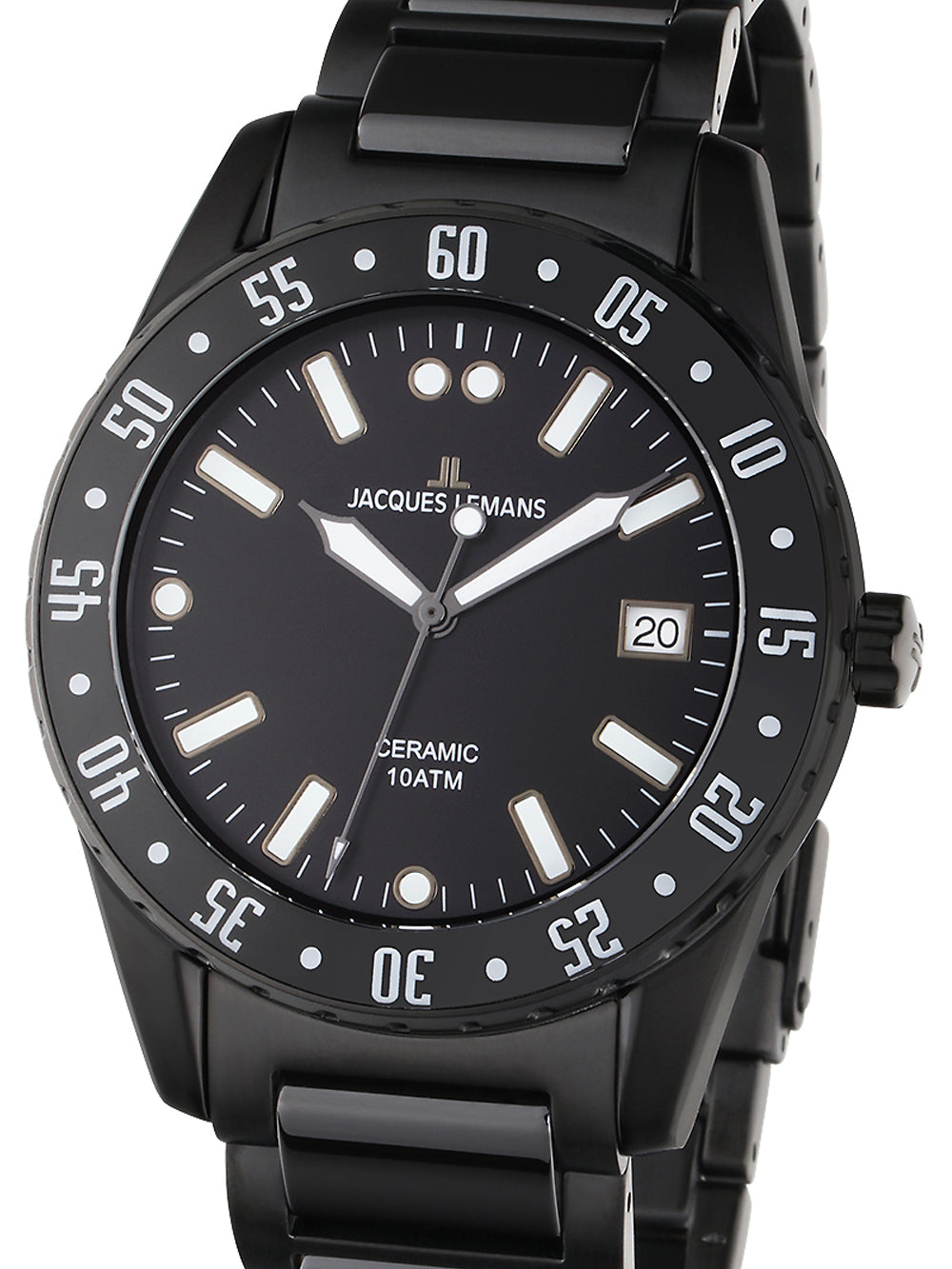 Jacques Lemans 42-10D Liverpool Ceramic vyriškas laikrodis 42mm 10ATM
