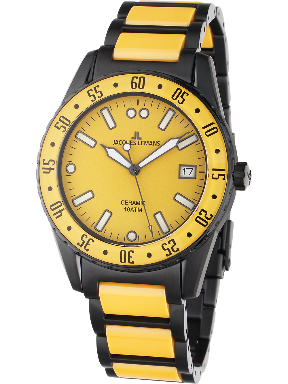 Jacques Lemans 42-10I Liverpool Ceramic vyriškas laikrodis 42mm 10ATM
