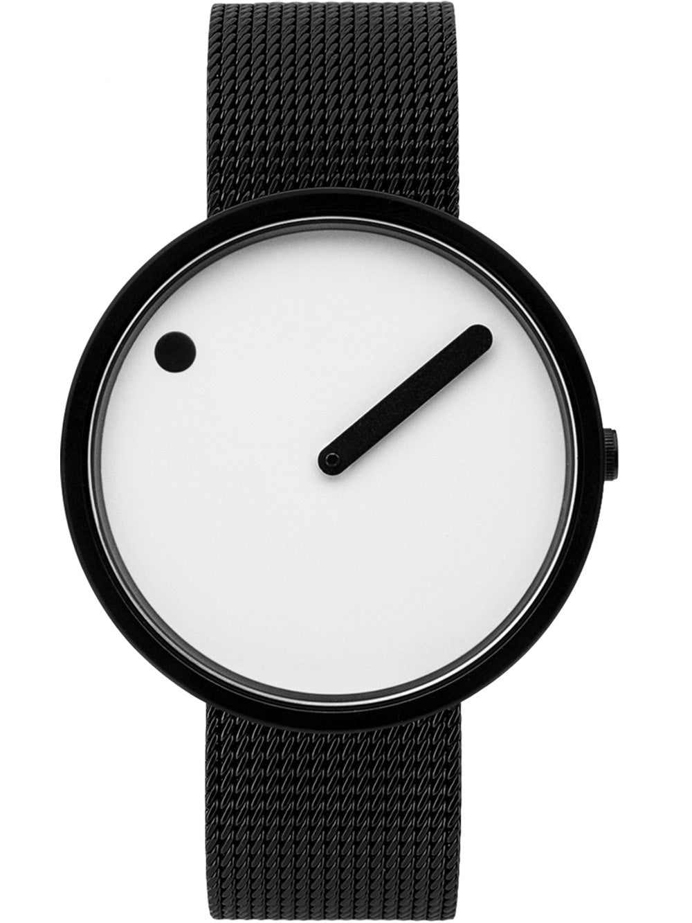 PICTO 43379-1020 Unisex laikrodis Black and White 40mm 5ATM