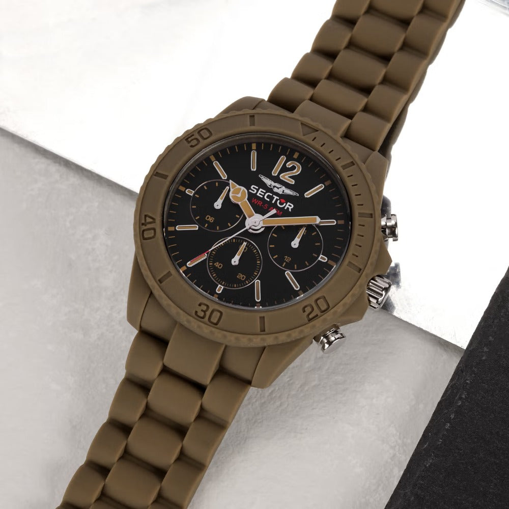 Sector R3251549003 Diver vyriškas laikrodis Chrono 42mm 5ATM